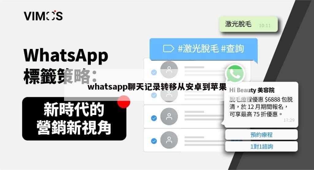 whatsapp聊天记录转移从安卓到苹果